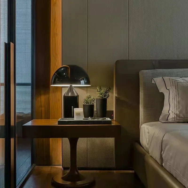 Lampe de chevet Champignon Noir