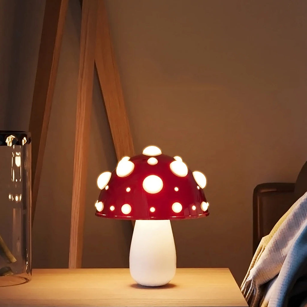 Lampe de chevet champignon Amanite