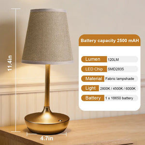 Lampe de Chevet en Tissu LED