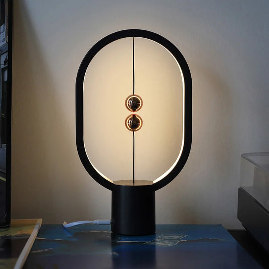 Lampe de chevet originale à équilibre magnétique