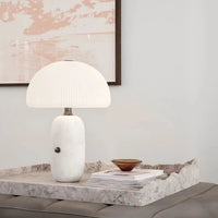 Lampe de chevet en Marbre Blanc