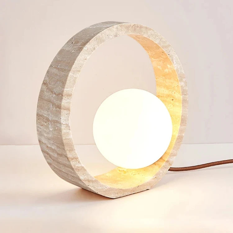 Lampe de Chevet Travertin Ronde