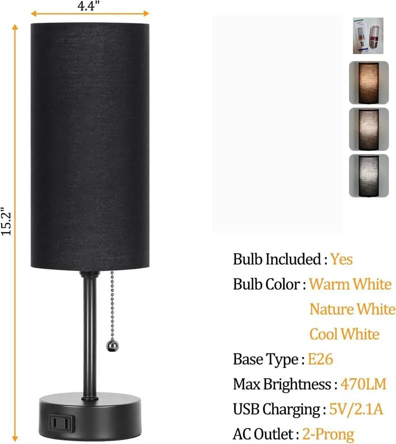 Lampe de chevet chargeur