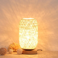 Lampe de chevet Bambou et corde de chanvre
