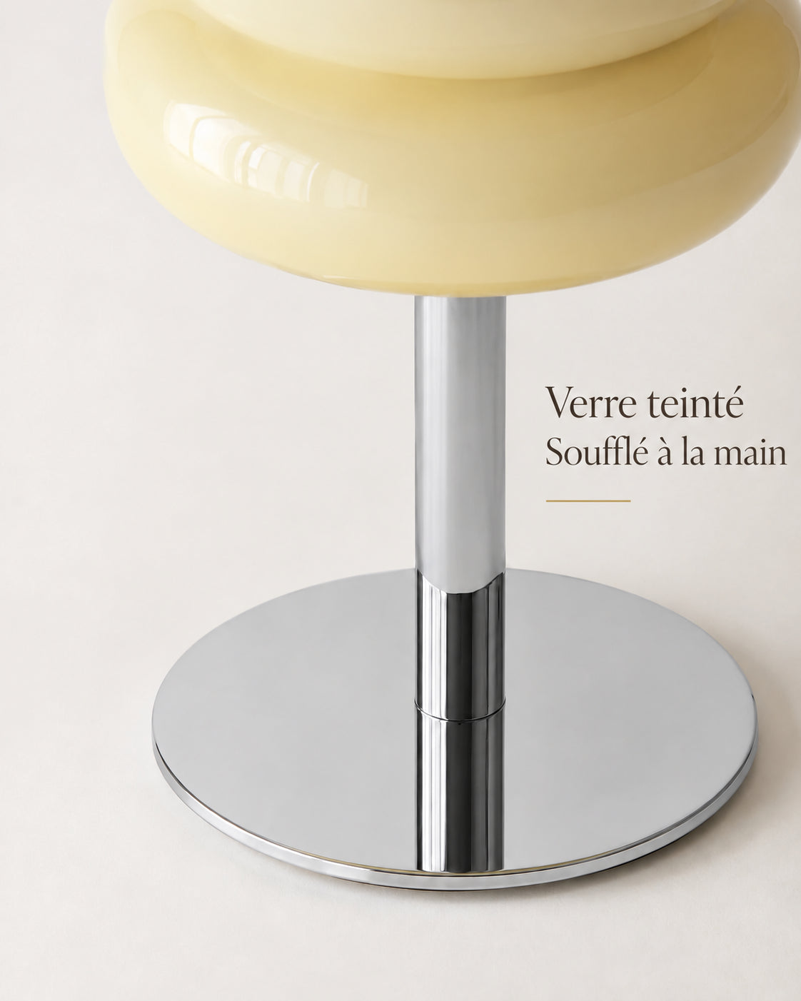 Verre teinté soufflé à la main de la lampe Citra