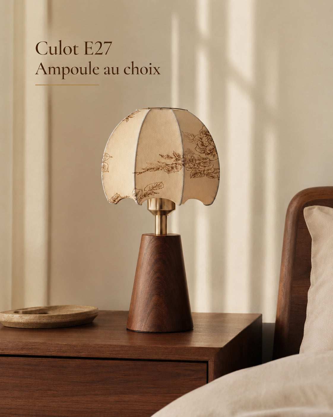 Lampe Conetta avec culot E27 pour ampoule au choix