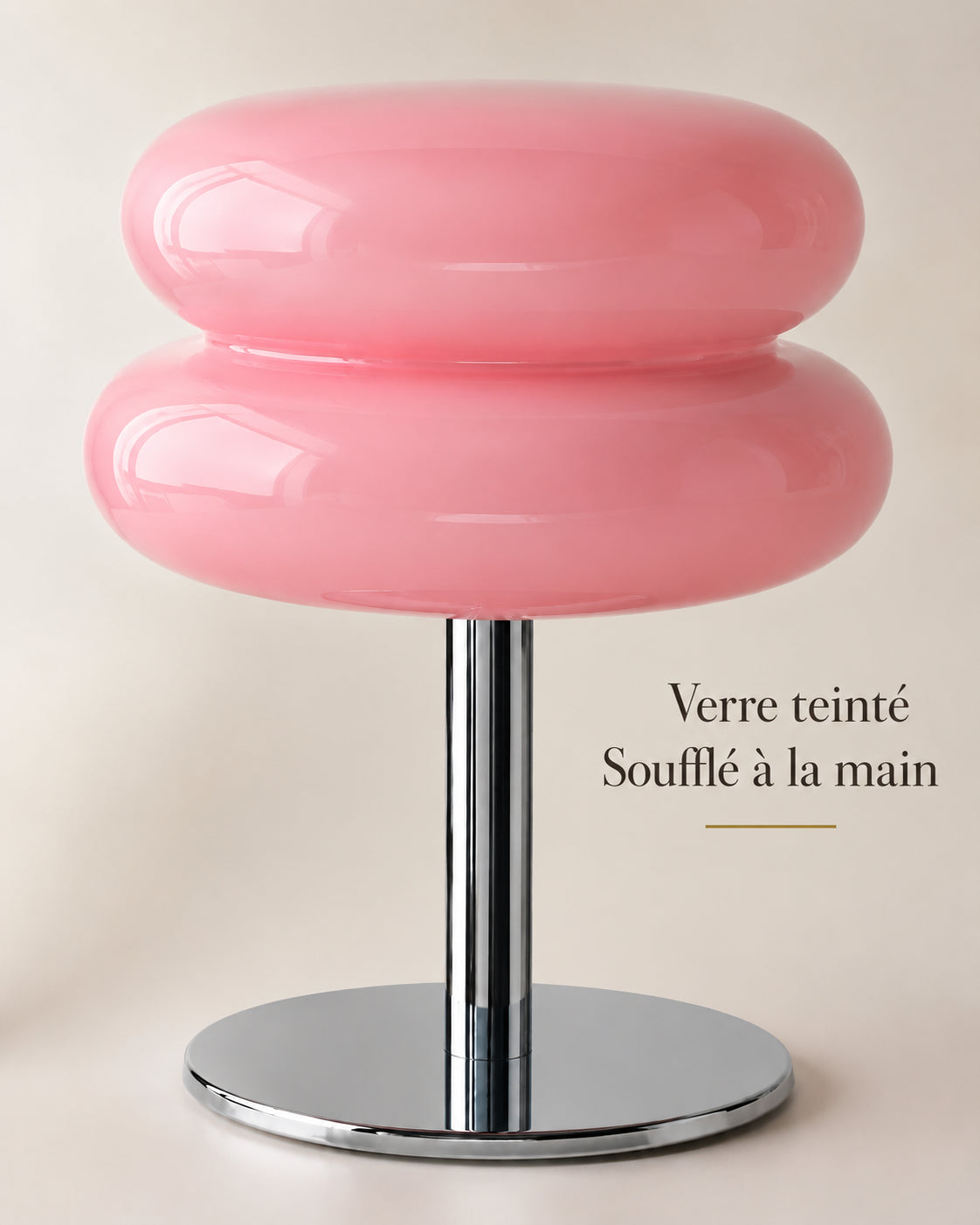Verre teinté soufflé à la main de la lampe Fiora