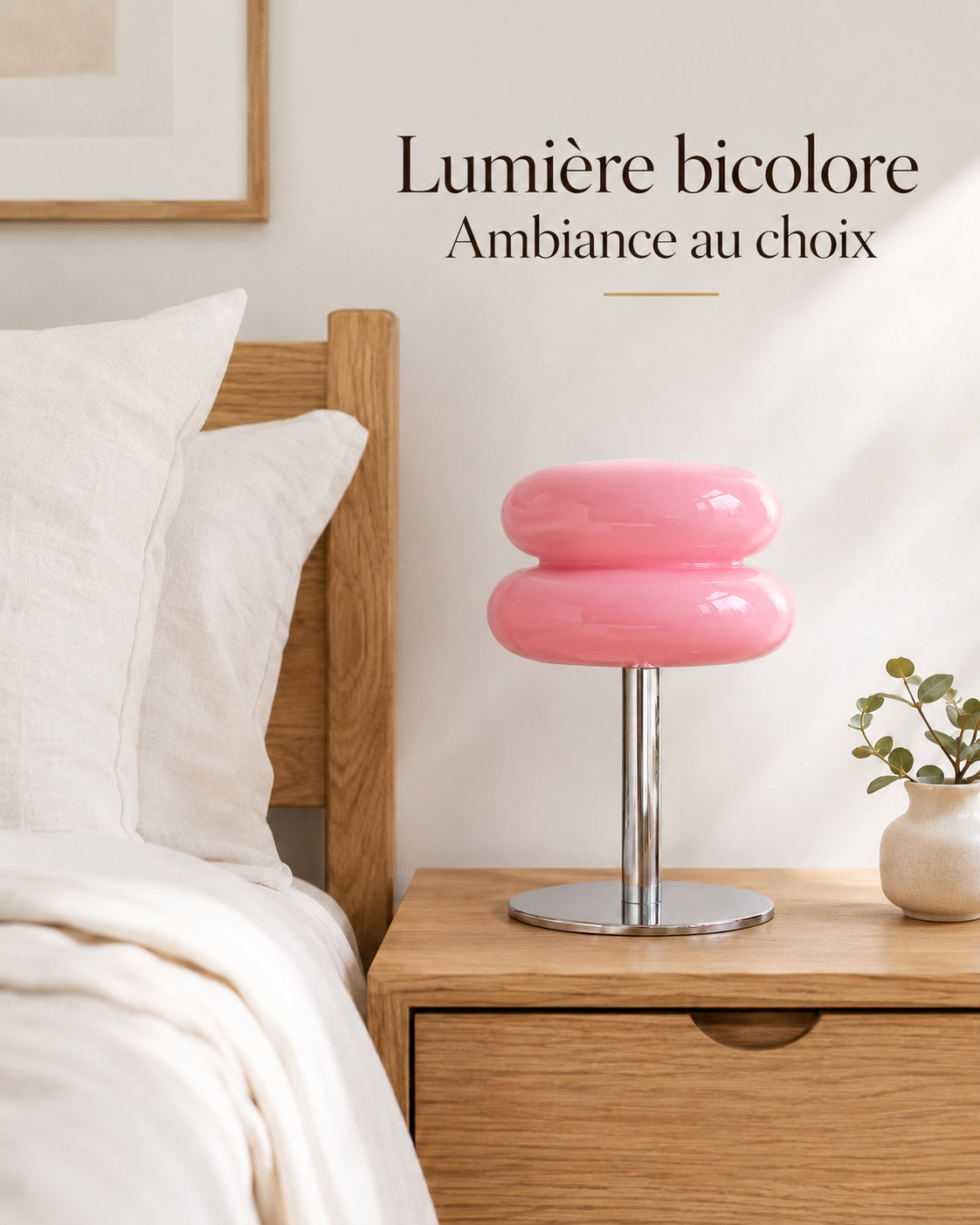 Lampe Fiora avec lumière bicolore et ambiance au choix