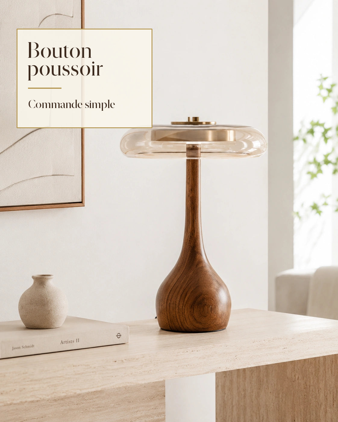 Lampe Kalmar avec interrupteur à bouton poussoir
