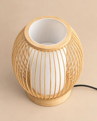 Lampe de chevet de style japonaise arrondie