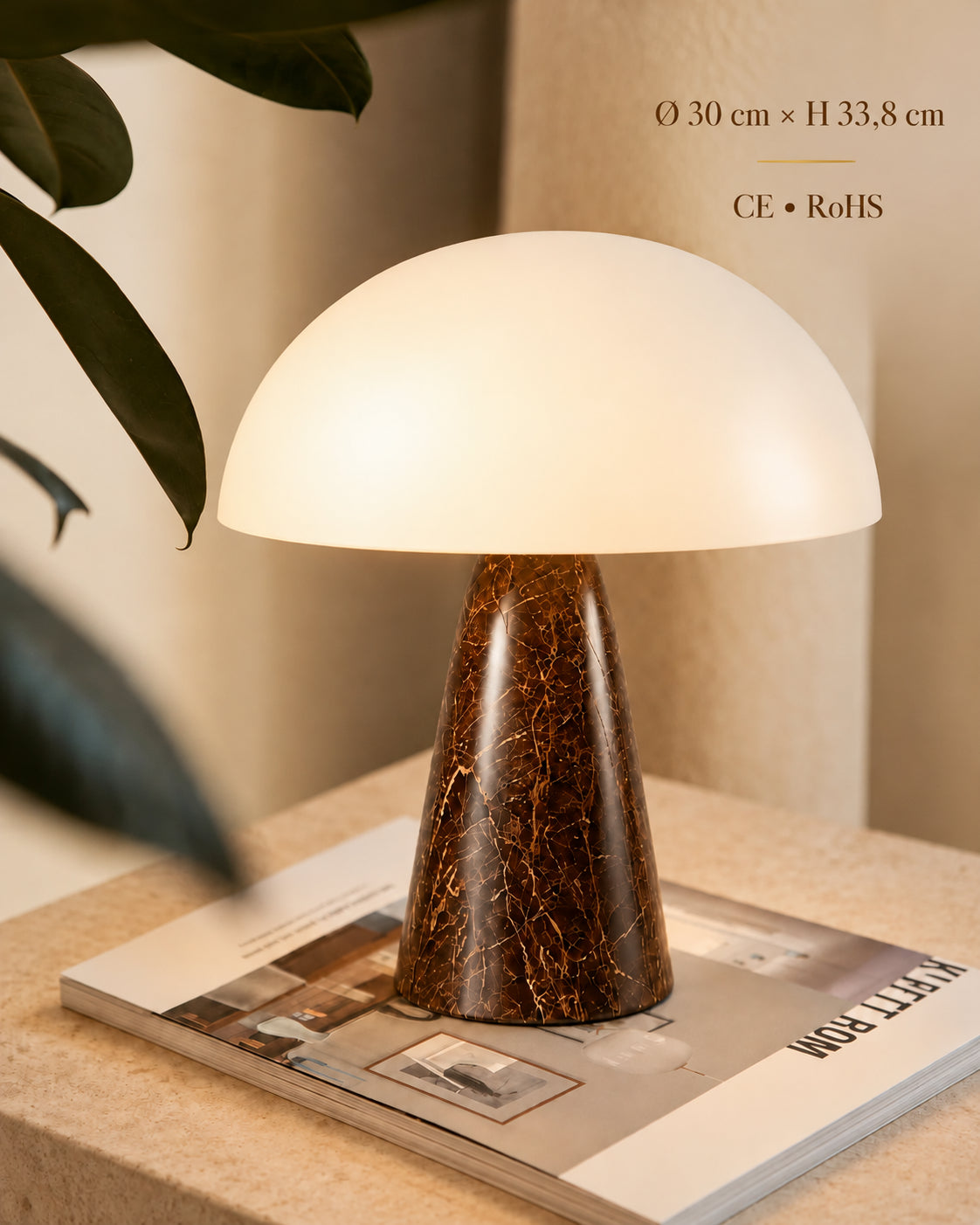 Lampe matera — Ø 30 cm × H 33,8 cm CE • RoHS