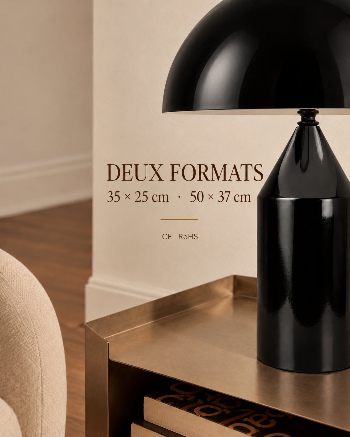 Deux formats 35 × 25 cm et 50 × 37 cm avec conformités CE RoHS de la lampe Morel