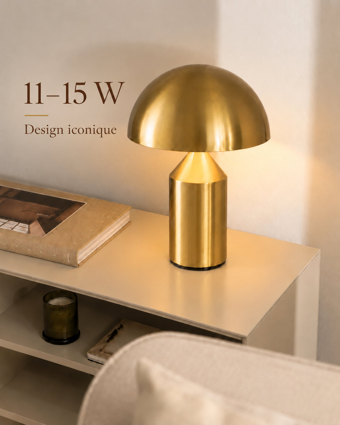 Lampe Naxos 11–15 W au design iconique