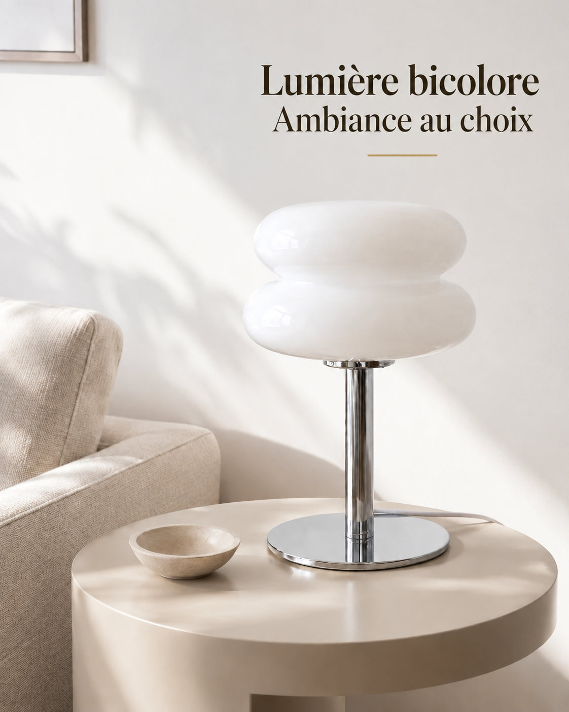 Lampe Neve avec lumière bicolore et ambiance au choix