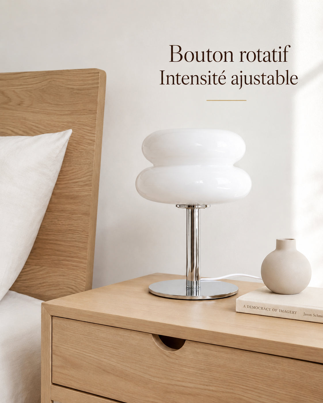 Lampe Neve avec bouton rotatif et intensité ajustable