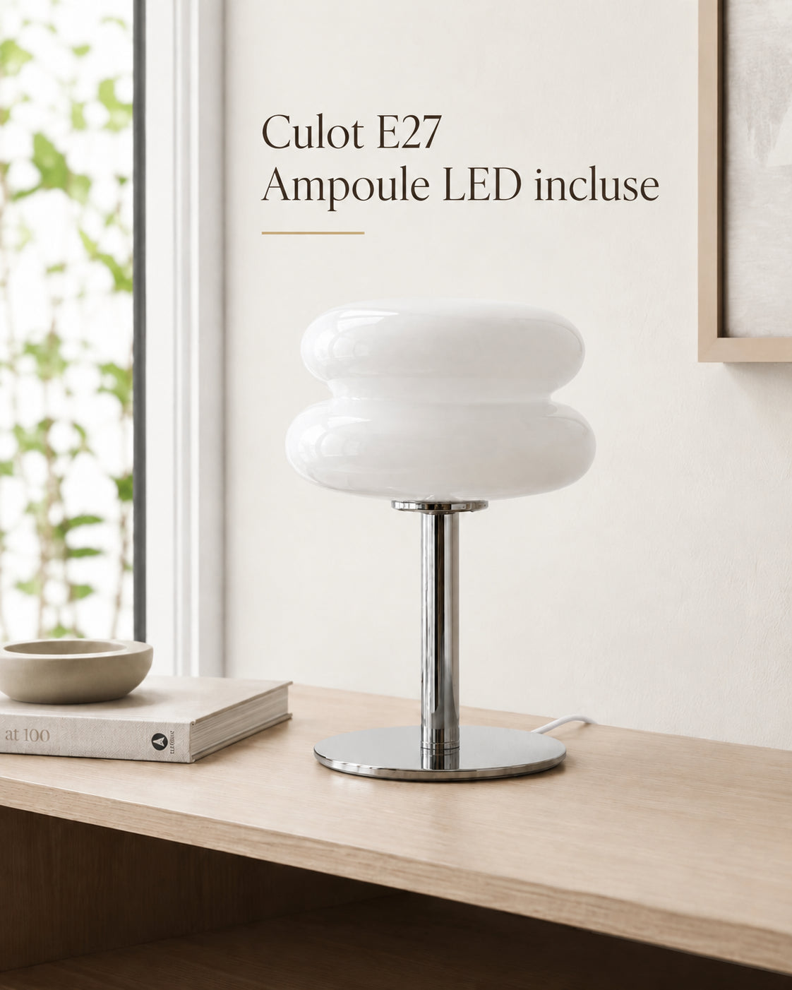 Lampe Neve avec culot E27 et ampoule LED incluse