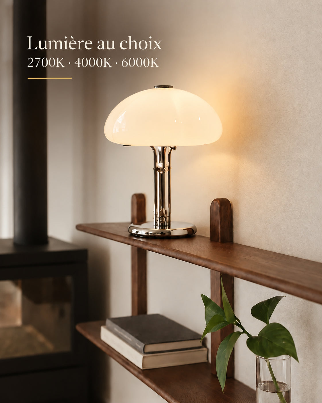 Lampe Niveo avec lumière chaude, neutre ou froide