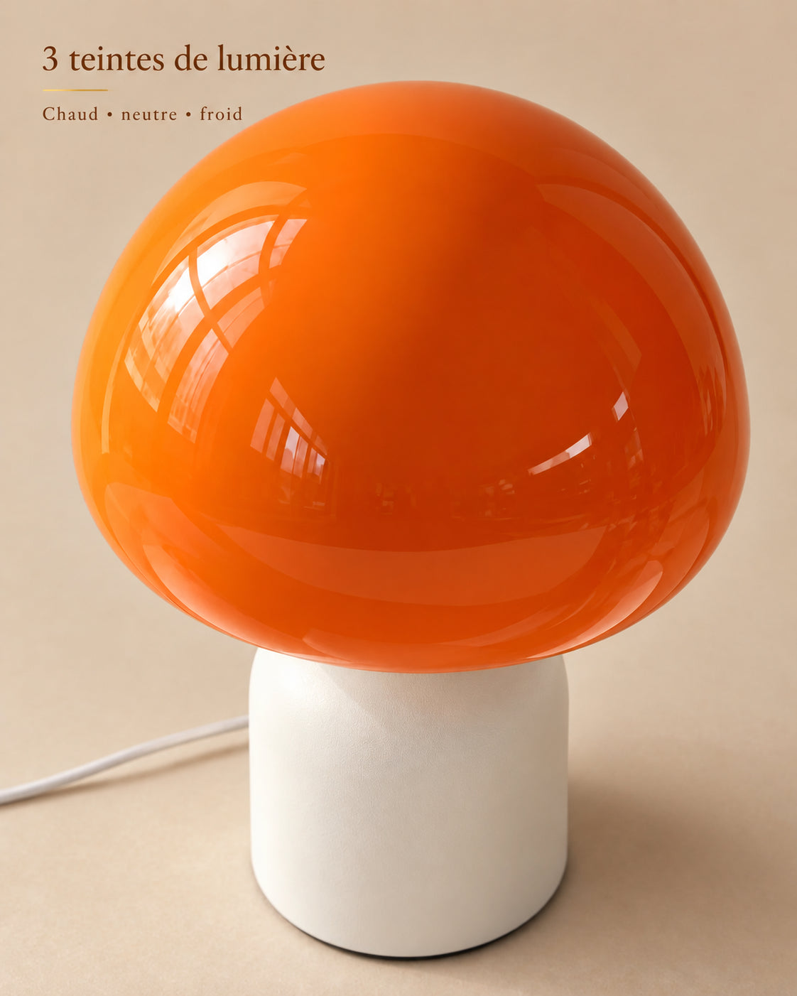 Lampe riga — 3 teintes de lumière, Chaud • neutre • froid