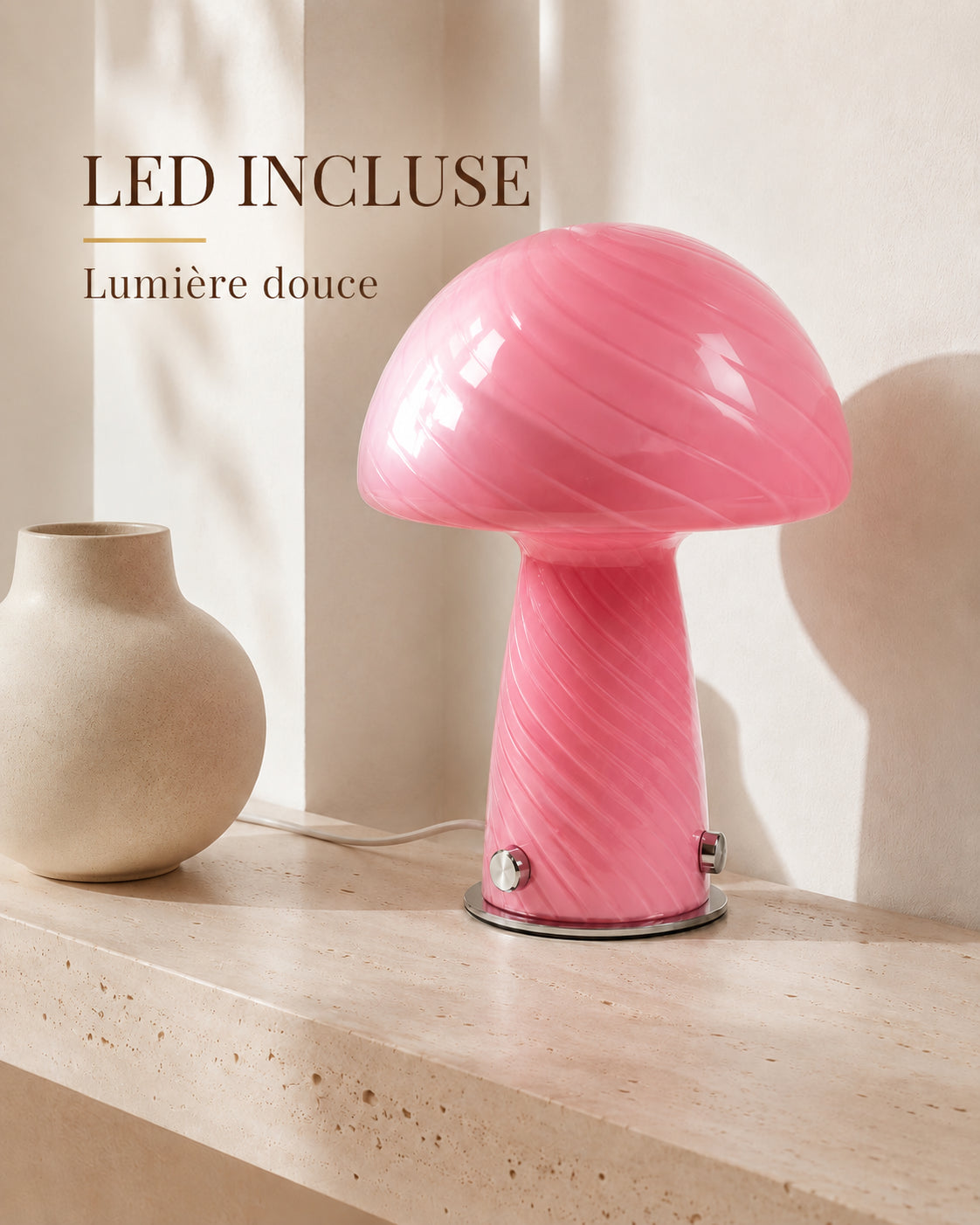 Lampe Rosette LED incluse à lumière douce