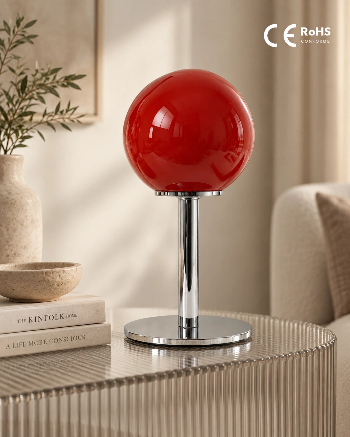 Conformités CE RoHS de la lampe Rubino