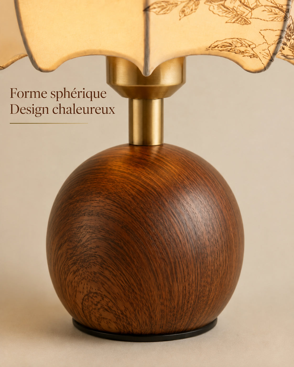 Lampe Sferica à la forme sphérique chaleureuse
