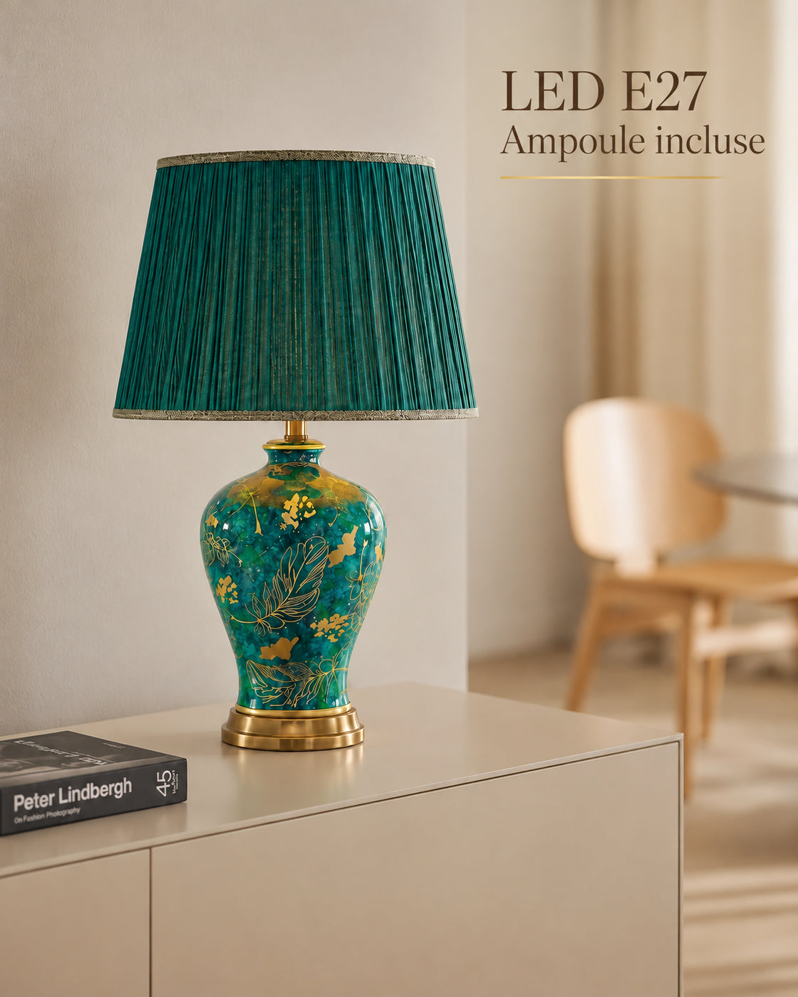 Lampe Smeralda LED E27 avec ampoule incluse