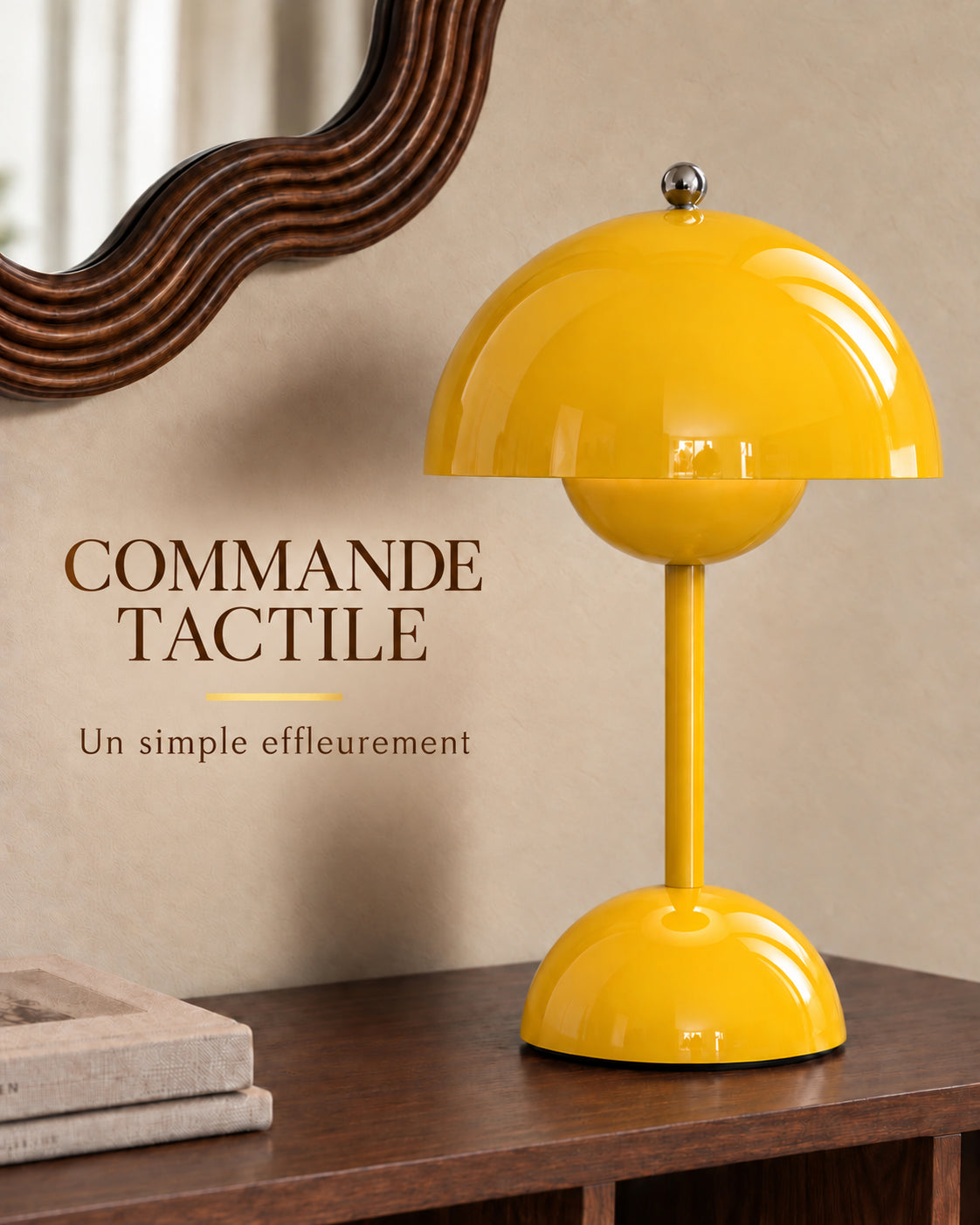 Lampe Spora jaune — commande ou matières
