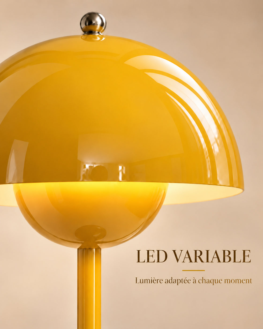 Lampe Spora jaune — LED incluse