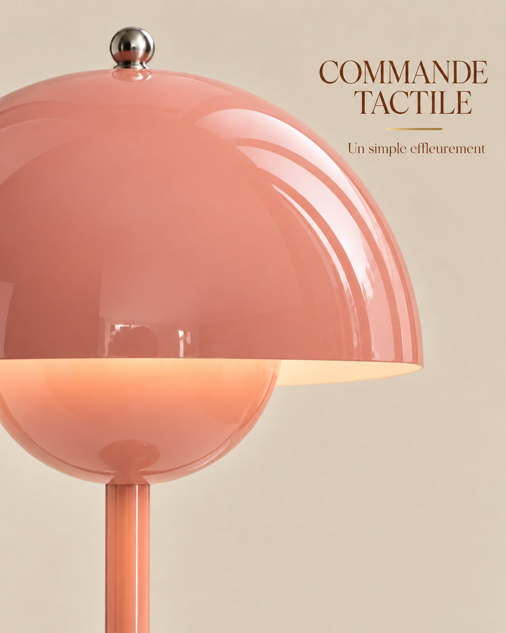 Lampe Spora rose — commande ou matières